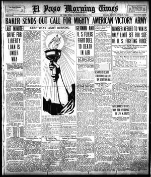 El Paso Morning Times (El Paso, Tex.), Vol. 38TH YEAR, Ed. 1, Saturday, May 4, 1918