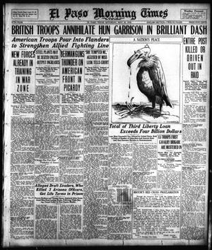 El Paso Morning Times (El Paso, Tex.), Vol. 38TH YEAR, Ed. 1, Saturday, May 18, 1918