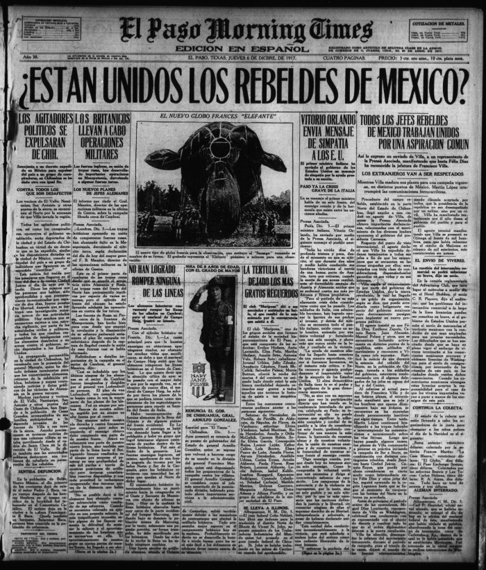 El Paso Morning Times (El Paso, Tex.), Vol. 38TH YEAR, Ed. 1