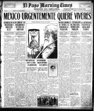 El Paso Morning Times (El Paso, Tex.), Vol. 38TH YEAR, Ed. 1, Wednesday, January 16, 1918