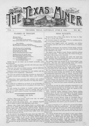 The Texas Miner, Volume 1, Number 20, June 2, 1894