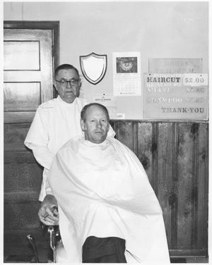 Primary view of object titled 'Clarence Cobb's Barber Shop'.