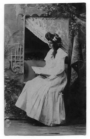 Primary view of object titled '[Seated Woman Reading]'.