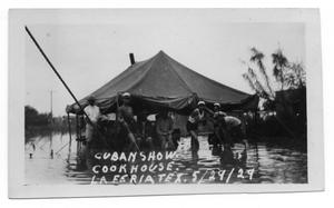 [Cuban Cookhouse Inundated with Flood Waters]
