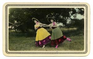 Two Women in Mexican Dresses