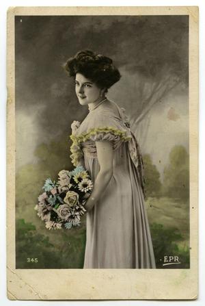 Portrait of Woman with Flowers