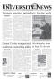 Newspaper: The University News (Irving, Tex.), Vol. 34, No. 1, Ed. 1 Wednesday, …
