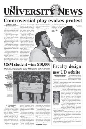 The University News (Irving, Tex.), Vol. 34, No. 18, Ed. 1 Wednesday, March 2, 2005