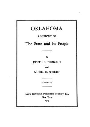 Primary view of object titled 'Oklahoma, a history of the state and its people, v. 4'.