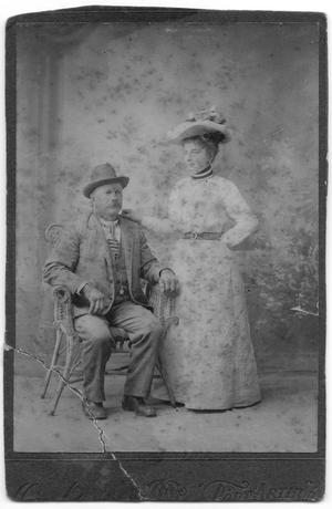 [Photograph of August and Theresa Furchner, 1900]