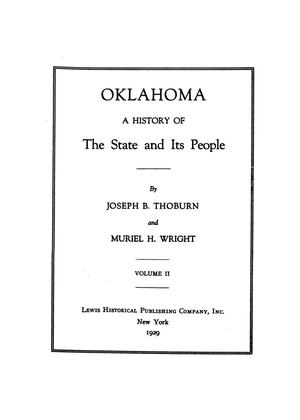 Primary view of object titled 'Oklahoma, a history of the state and its people, v. 2'.