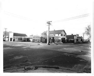 Primary view of object titled '[Texaco Corner Service Station]'.