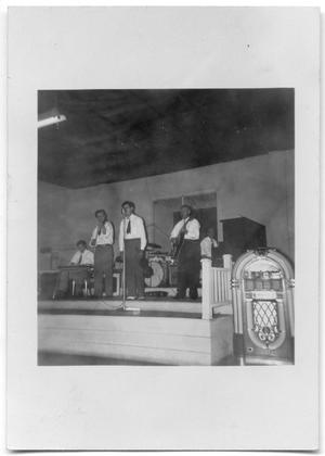 [Photograph of Jesse James and His Boys Performing]