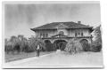 Photograph: [Man in Front of John Gate's Residence]