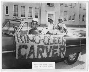 [Car With King and Queen of Carver School]