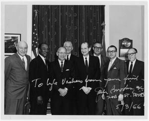 Primary view of object titled '[Eight Men in Office]'.