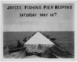 Primary view of object titled '[Ad for Jaycee Fishing Pier]'.