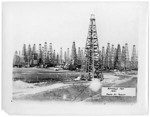 Primary view of object titled '[Oil Wells at Spindletop]'.