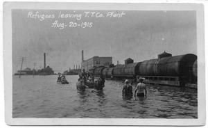 [Refugees Leaving T. T. Co. Plant]