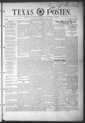 Texas Posten (Austin, Tex.), Vol. 1, No. 48, Ed. 1 Friday, March 12, 1897