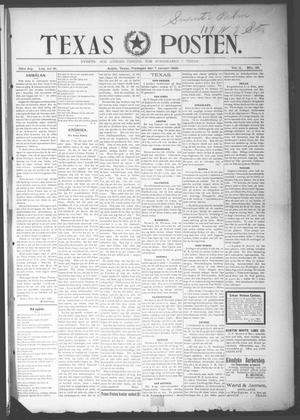 Texas Posten (Austin, Tex.), Vol. 2, No. 39, Ed. 1 Friday, January 7, 1898