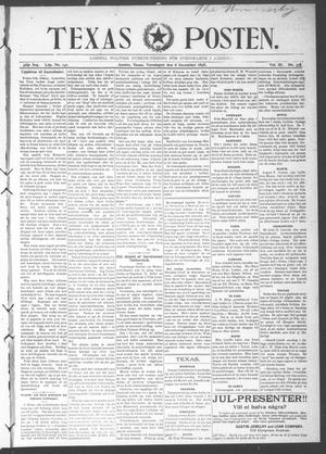 Texas Posten (Austin, Tex.), Vol. 3, No. 37, Ed. 1 Thursday, December 8, 1898
