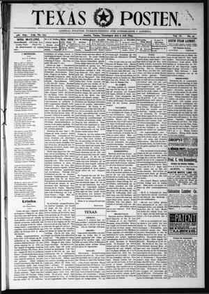 Texas Posten (Austin, Tex.), Vol. 4, No. 27, Ed. 1 Thursday, July 6, 1899