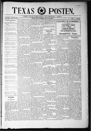 Texas Posten (Austin, Tex.), Vol. 5, No. 30, Ed. 1 Thursday, July 26, 1900