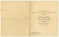 Thumbnail image of item number 1 in: '[Wedding announcement for Linnett Moore and Claude D. White, October 15, 1901]'.