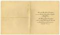 Primary view of [Wedding announcement for Mary Clara Compton and Harvey Edwin Crawford, June 10, 1909]