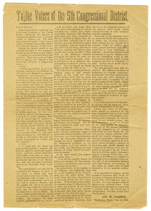 Primary view of object titled '[Editorial, October 18, 1888]'.