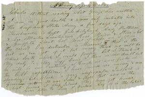 Primary view of object titled '[Letter from Henry S. Moore to Charles B. Moore, September 16, 1861]'.
