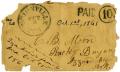 Thumbnail image of item number 1 in: '[Envelope from Ziza Moore and Family to Charles B. Moore, October 1, 1861]'.