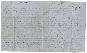 Primary view of object titled '[Letter from Josephus C. Moore, January 1, 1862]'.