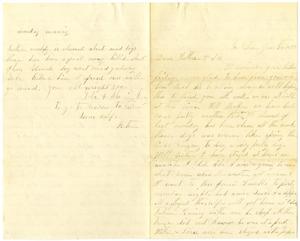 Primary view of object titled '[Letter from Bettie Franklin to Matilda Dodd and Mary Moore, January 28, 1877]'.