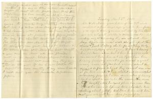 Primary view of object titled '[Letter from Matilda and W. Dodd to Mary Ann and Charles B. Moore, November 23, 1880]'.