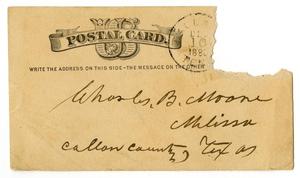 Primary view of object titled '[Letter from William Dodd to Mary Ann and Charles B. Moore, December 10, 1880]'.