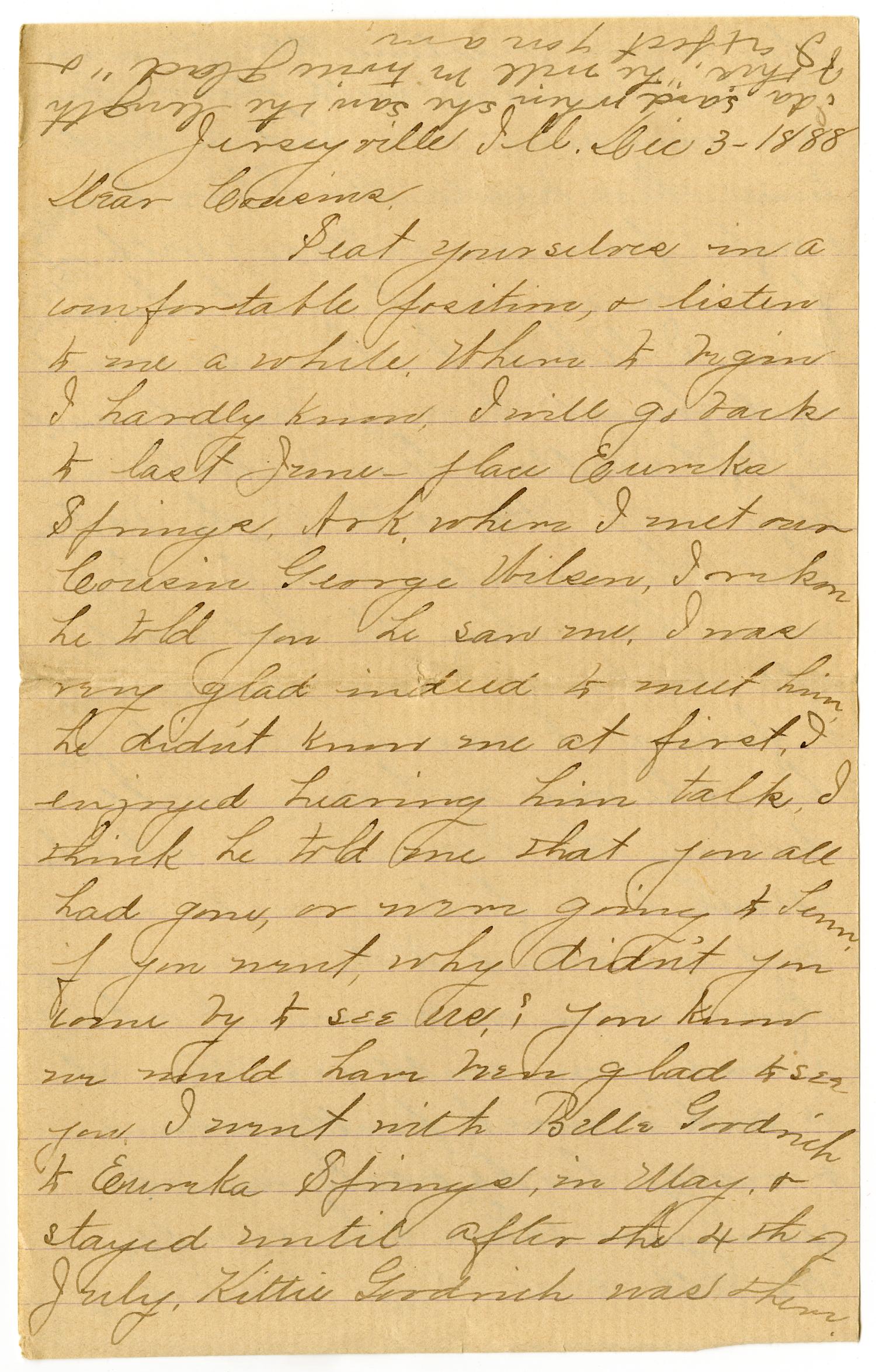 [Letter from Julia A. Barr to the Moore family, December 3, 1888]
                                                
                                                    [Sequence #]: 1 of 16
                                                