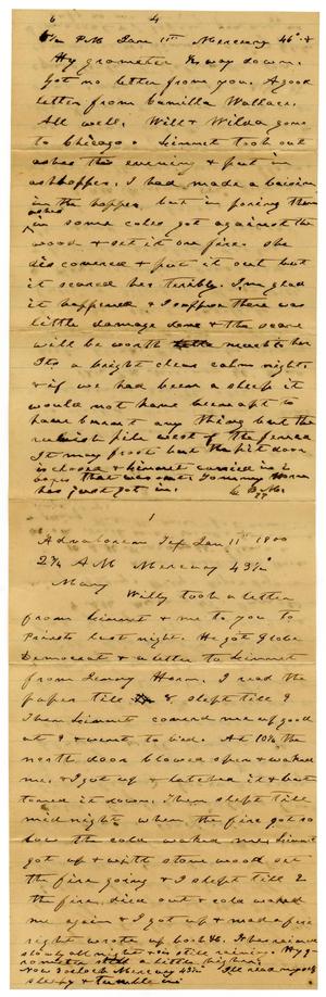 Primary view of object titled '[Letter from C.B. Moore to Mary Moore, January 11, 1900]'.