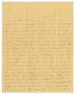 Primary view of object titled '[Letter from W. H. McGee to Mary Ann Moore, September 18, 1909]'.