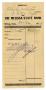 Primary view of [Deposit receipt for Claude D. White, November 3, 1909]