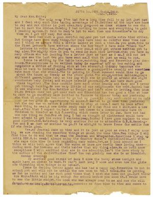 Primary view of object titled '[Letter to Mrs. Linnet White, January 7, 1912]'.