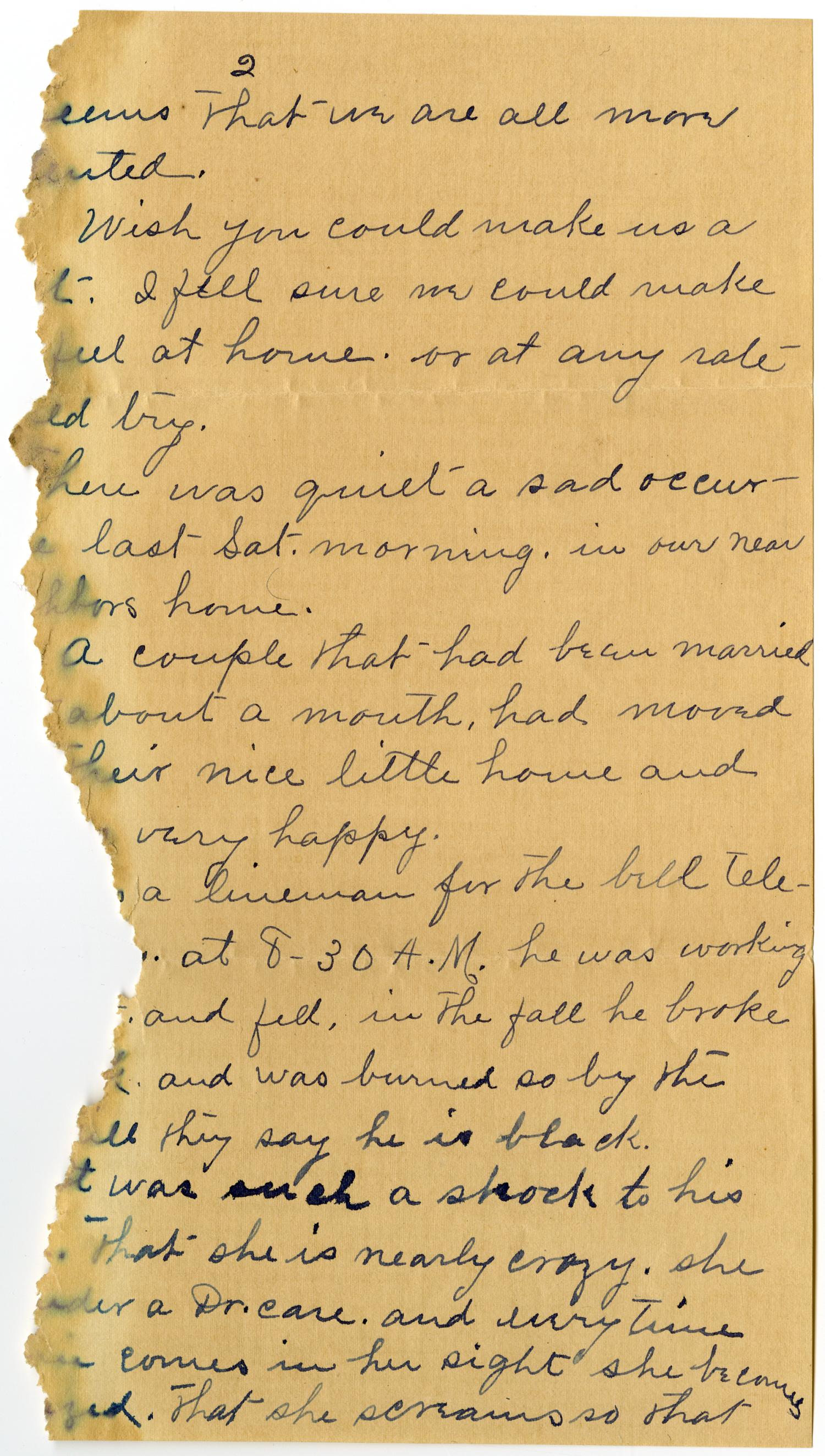 [Letter from Mrs. Edgar Smith to Mary Moore, November 9, 1914]
                                                
                                                    [Sequence #]: 3 of 6
                                                