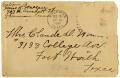Thumbnail image of item number 3 in: '[Letter from Kate Wallace to Linnet White, December 16, 1916]'.