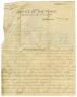 Primary view of [Letter from Office of the Justice of the Peace to Claude D. White, August 15, 1910]