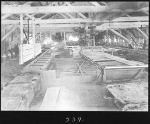 [Southern Pine Lumber Company Sawmill No. 1 Interior - South End]