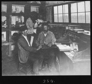 [Sawmill Foreman Charles Fredreck's Office]