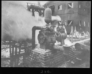 Primary view of object titled '[Marsh Fire Pump at the Sawmill No. 2]'.