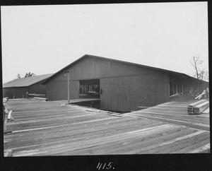 Primary view of object titled '[Manufactured Lumber Shed Exterior]'.