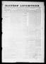 Primary view of Bastrop Advertiser (Bastrop, Tex.), Vol. 2, No. 13, Ed. 1 Saturday, May 27, 1854